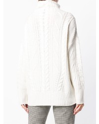 Женская белая вязаная водолазка от Lorena Antoniazzi