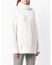 Женская белая вязаная водолазка от Lorena Antoniazzi