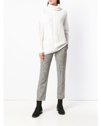 Женская белая вязаная водолазка от Lorena Antoniazzi