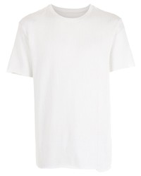 Мужская белая вязаная футболка с круглым вырезом от OSKLEN