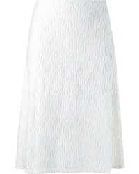 Белая вязаная юбка от Cecilia Prado