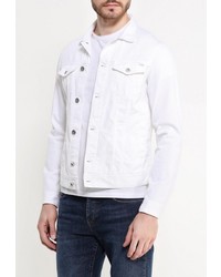 Мужская белая джинсовая куртка от Armani Jeans