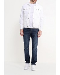 Мужская белая джинсовая куртка от Armani Jeans
