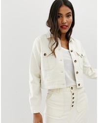 Женская белая джинсовая куртка от ASOS DESIGN