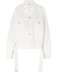 Женская белая джинсовая куртка от Balenciaga