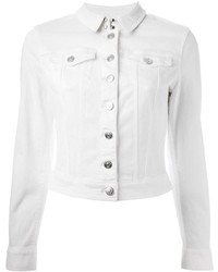 Женская белая джинсовая куртка от Burberry