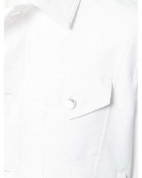 Мужская белая джинсовая куртка от Neil Barrett