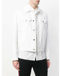 Мужская белая джинсовая куртка от Neil Barrett
