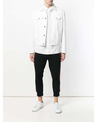 Мужская белая джинсовая куртка от Neil Barrett