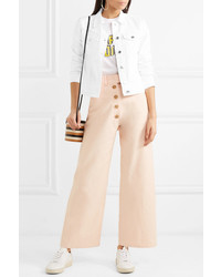 Женская белая джинсовая куртка от J.Crew