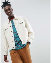 Мужская белая джинсовая куртка от Asos