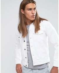 Мужская белая джинсовая куртка от Dr. Denim