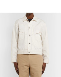 Мужская белая джинсовая куртка от Human Made