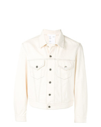 Мужская белая джинсовая куртка от Helmut Lang
