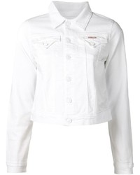 Женская белая джинсовая куртка от Hudson