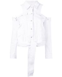Женская белая джинсовая куртка от JONATHAN SIMKHAI