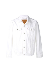 Мужская белая джинсовая куртка от Levi's