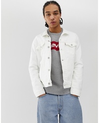 Мужская белая джинсовая куртка от Levi's