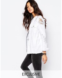 Женская белая джинсовая куртка от N.