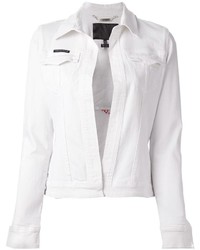Женская белая джинсовая куртка от Philipp Plein