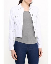 Женская белая джинсовая куртка от Sela