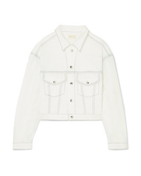 Женская белая джинсовая куртка от SIMON MILLE