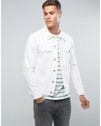 Мужская белая джинсовая куртка от Weekday
