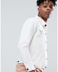 Мужская белая джинсовая куртка от ONLY & SONS