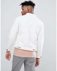 Мужская белая джинсовая куртка от ONLY & SONS