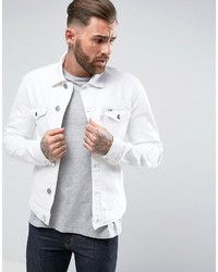 Мужская белая джинсовая куртка от Wrangler