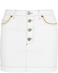 Белая джинсовая мини-юбка от Sonia Rykiel