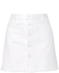 Белая джинсовая мини-юбка от SteveJ & YoniP