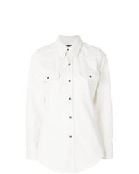 Женская белая джинсовая рубашка от Calvin Klein 205W39nyc