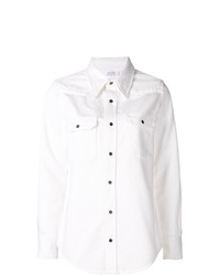 Женская белая джинсовая рубашка от Calvin Klein Jeans