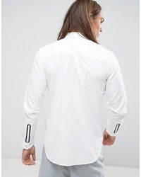Мужская белая джинсовая рубашка от Dr. Denim