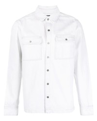 Мужская белая джинсовая рубашка от Ksubi