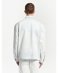 Мужская белая джинсовая рубашка от Prada