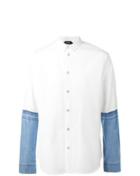 Мужская белая джинсовая рубашка от N°21