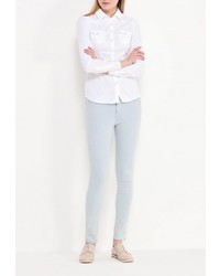 Женская белая джинсовая рубашка от SPRINGFIELD