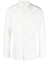 Мужская белая джинсовая рубашка от Tom Ford