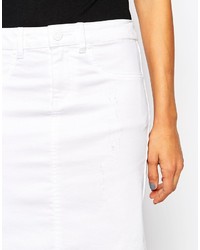 Белая джинсовая юбка-карандаш от Vila