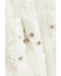 Белая длинная юбка из фатина от Needle & Thread