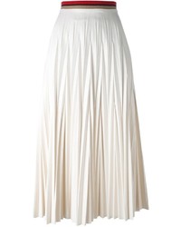 Белая длинная юбка со складками от Aviu