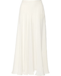 Белая длинная юбка со складками от Elie Saab