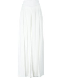 Белая длинная юбка со складками от Givenchy