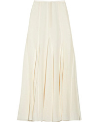 Белая длинная юбка со складками от Michael Kors