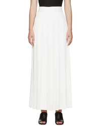 Белая длинная юбка со складками от Nomia