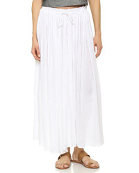 Белая длинная юбка со складками от Rails