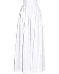 Белая длинная юбка со складками от Rosie Assoulin