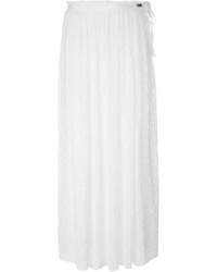 Белая длинная юбка со складками от Twin-Set
